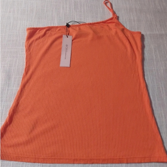 BCBGeneration women's Ribbed knit one choulder top M - Picture 5 of 9